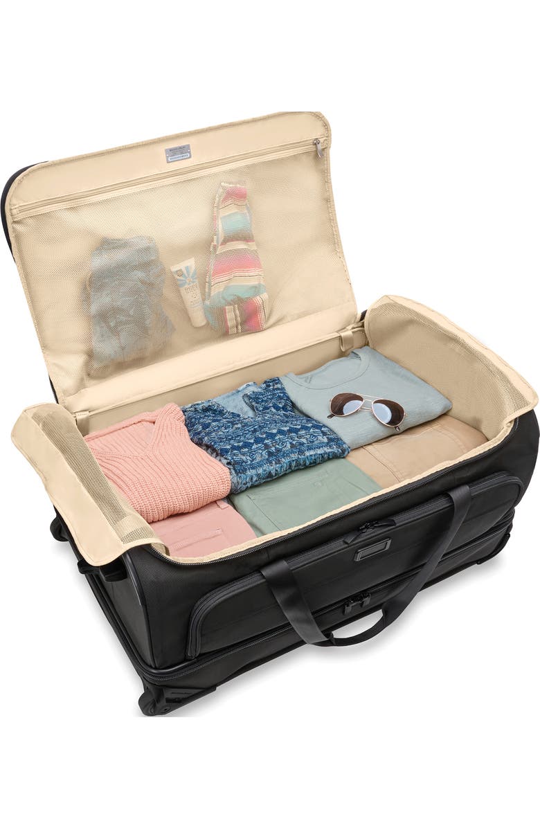 Briggs & Riley Baseline Large Two-Wheel Duffle Bag, Alternate, color, Black