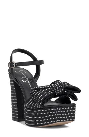 Jessica Simpson Lollien Ankle Strap Platform Sandal In Black