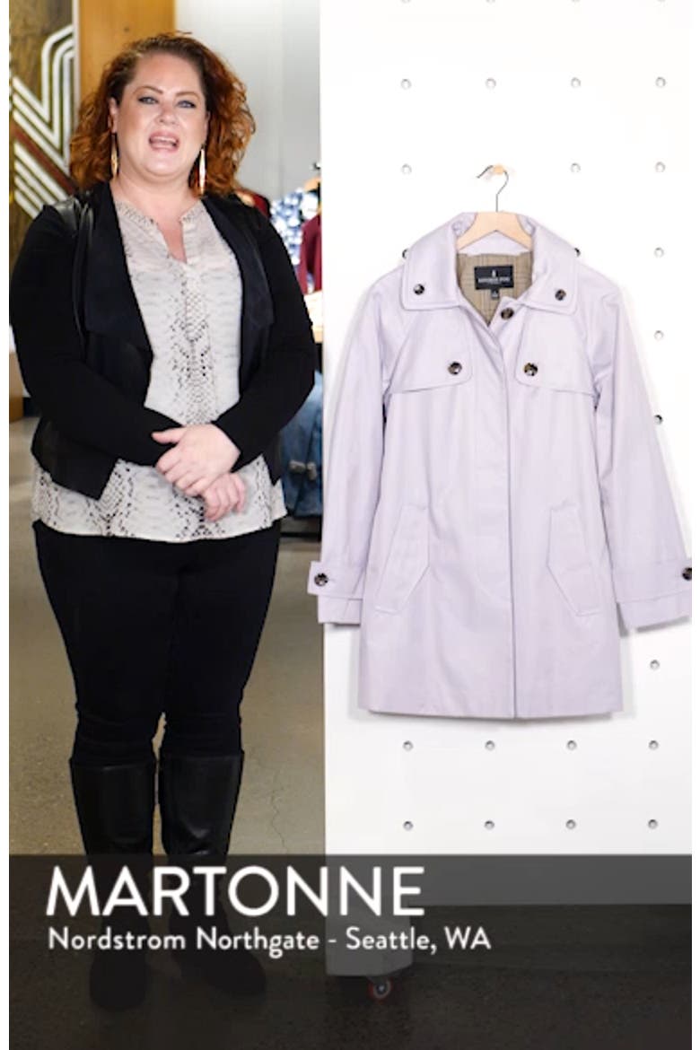 Water Repellent Short Trench Coat video