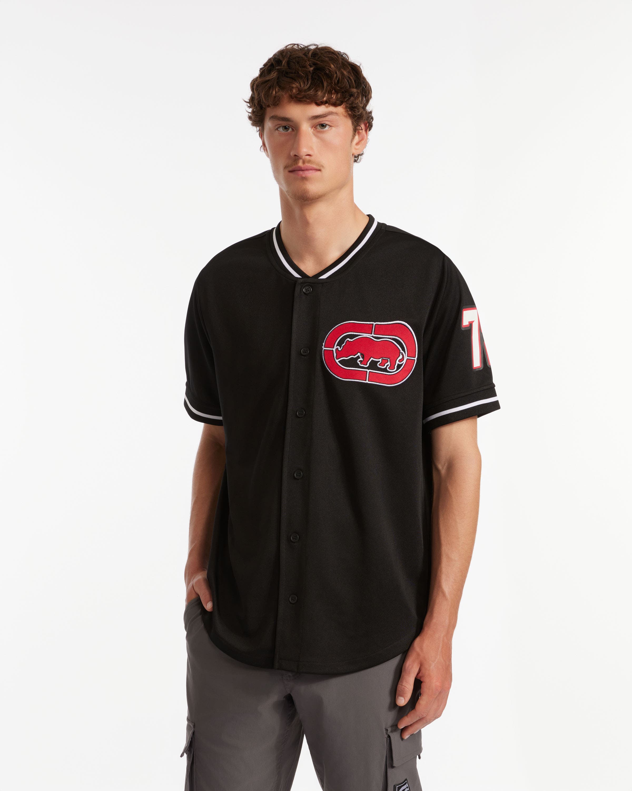 At Bats Button Front Top