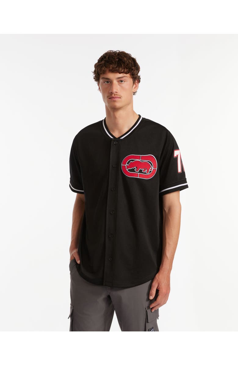 Ecko Unltd. At Bats Button Front Top, Main, color, Black