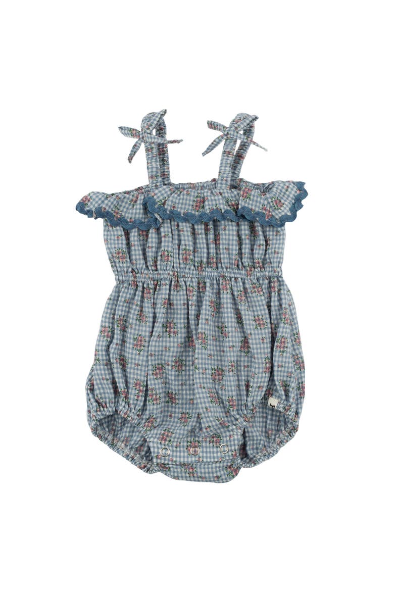 Dahlia Harriet Romper, Main, color, Denim