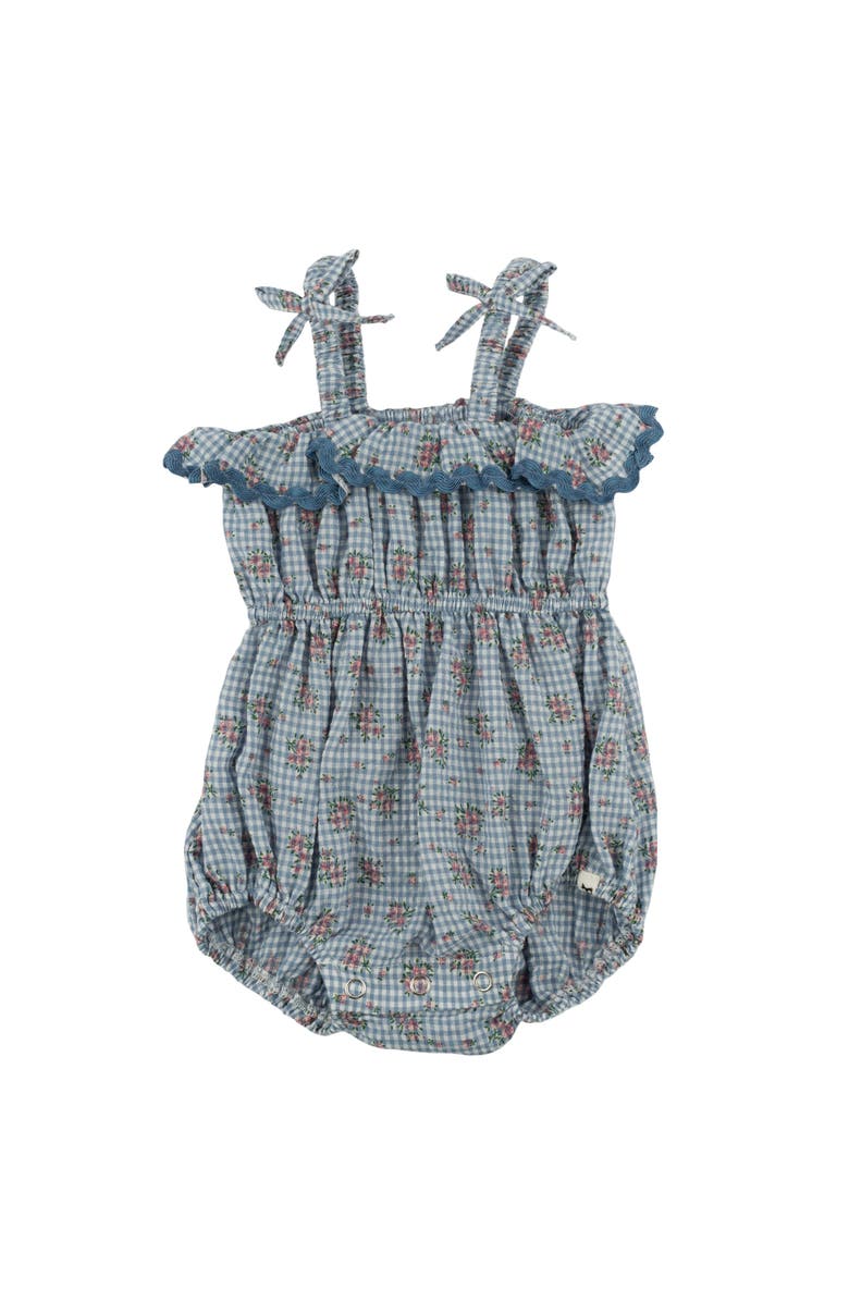 oh baby! Dahlia Harriet Romper, Main, color, Denim