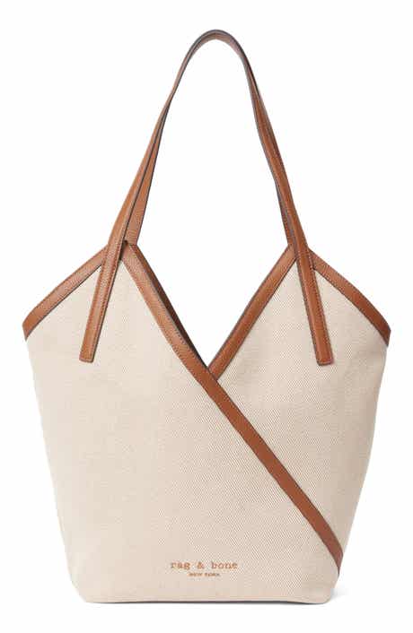 rag & bone Alix Leather Trim Canvas Tote