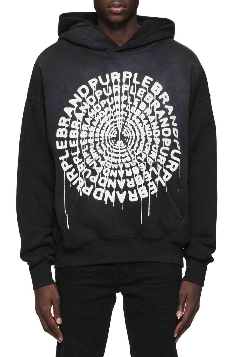 Men's Fleece Oversized Purple Sweatshirt