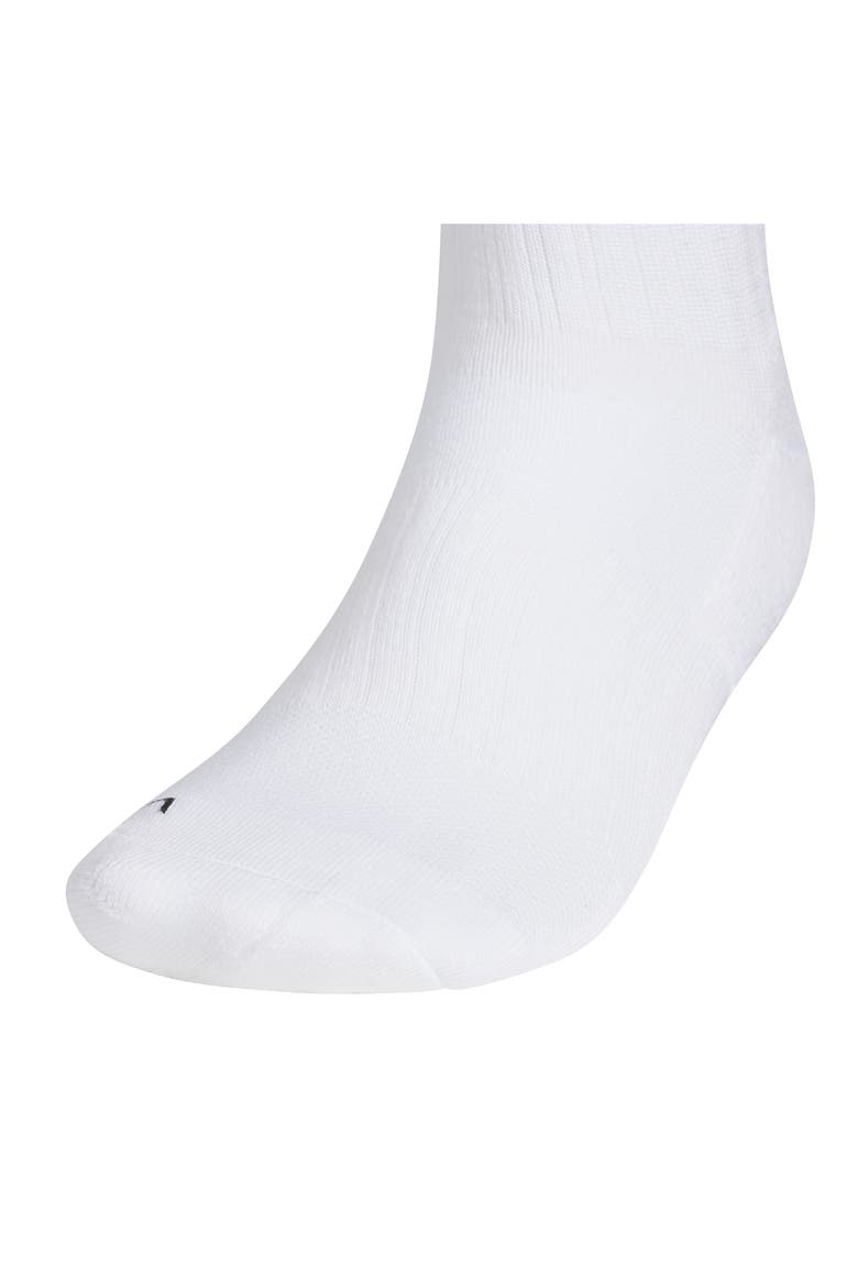 Cushioned Sport 5.0 3-Pack Quarter Socks, Alternate, color, WHITE/ ONIX GREY/ BLACK