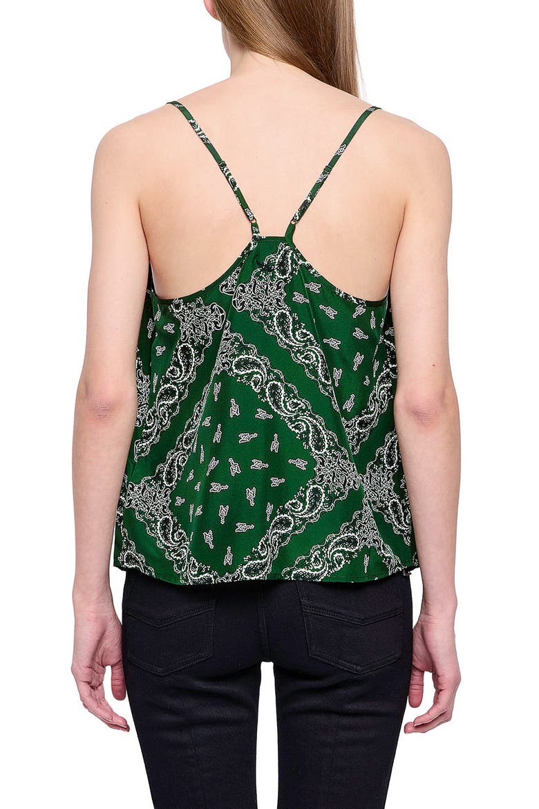 Cespa Silk Bandana Camisole, Alternate, color, MEADOW