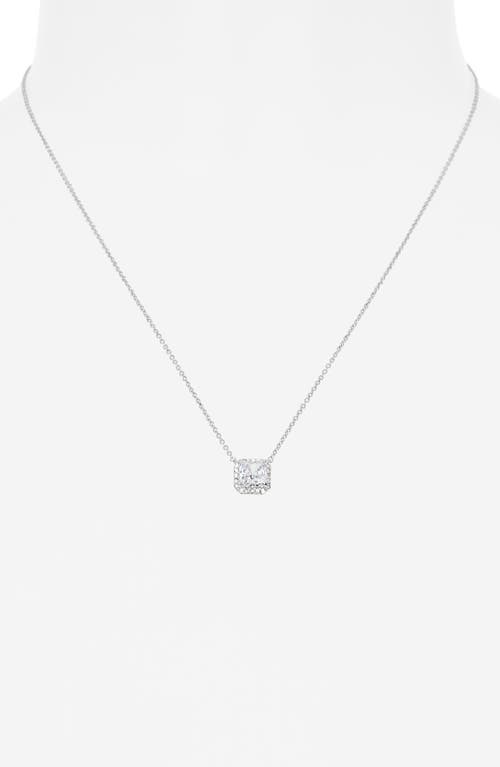 Nadri Cubic Zirconia Halo Pendant Necklace In Multi