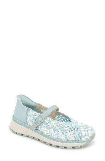 Reaction Kenneth Cole Kuerq Ez Mary Jane Sneaker In Blue Multi Knit
