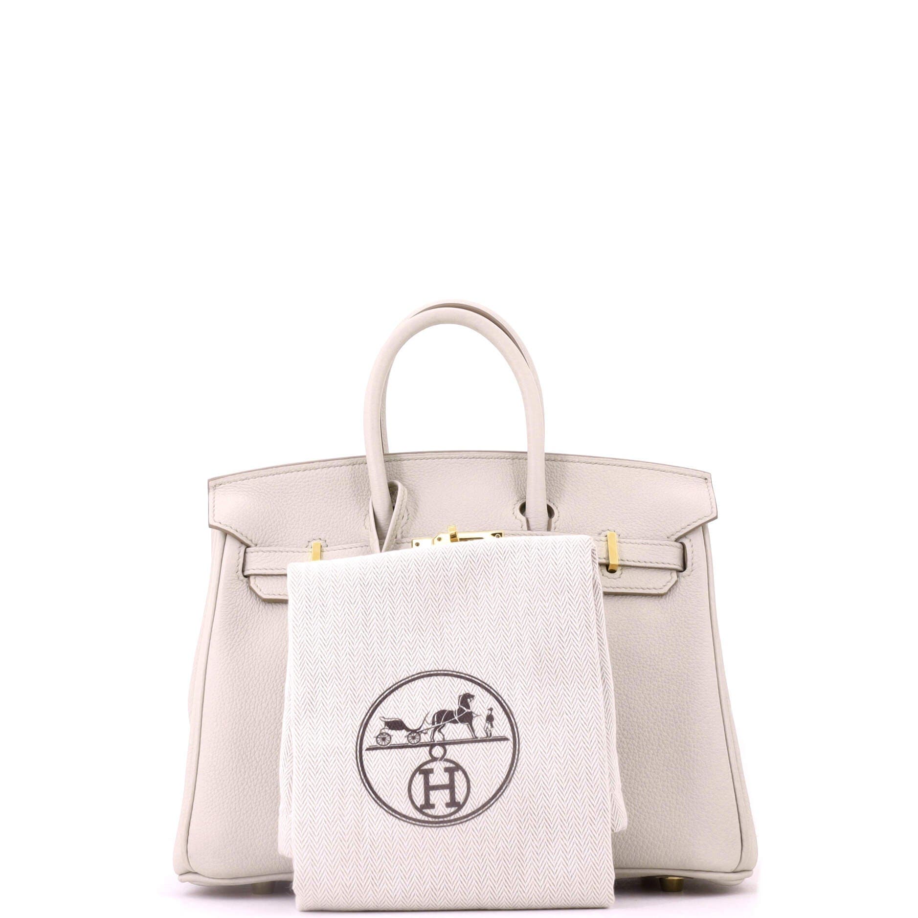 Birkin Handbag Light Togo with Gold Hardware 25, Alternate, color, White