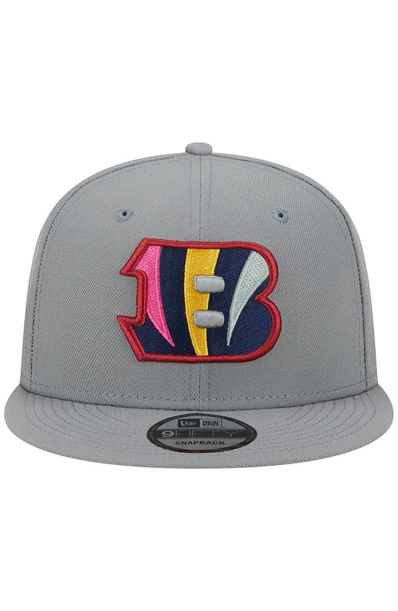 New Era Men's New Era  Gray Cincinnati Bengals Color Pack Multi 9FIFTY Snapback Hat, Alternate, color, 