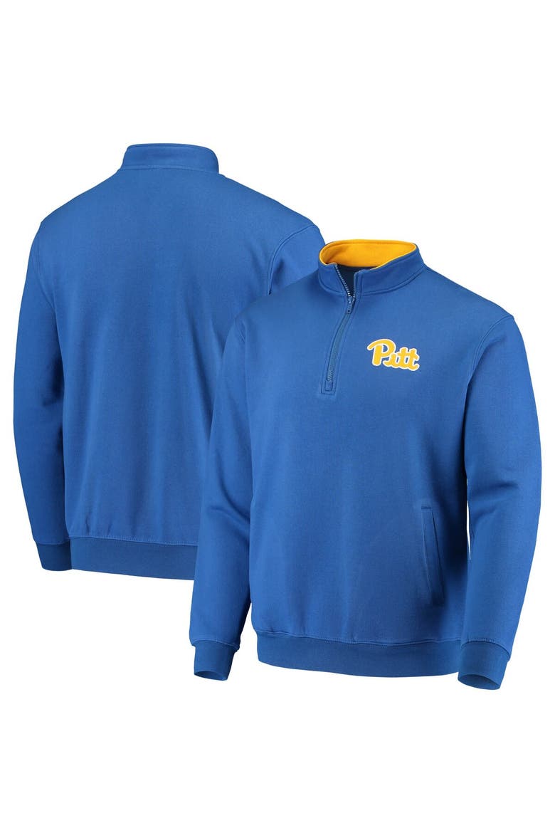Men's Colosseum Royal Pitt Panthers Tortugas Logo Quarter-Zip Jacket, Main, color, Royal
