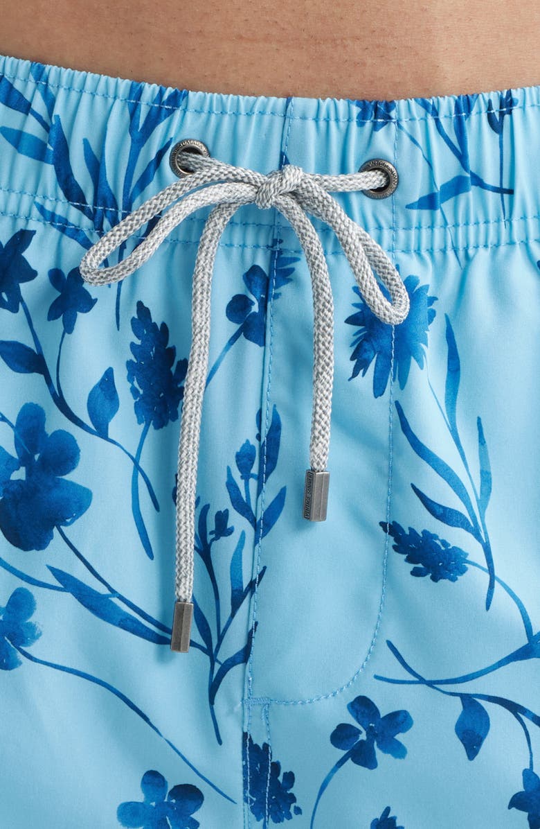 Vintage Summer Stretch Volley Swim Trunks, Alternate, color, Blue