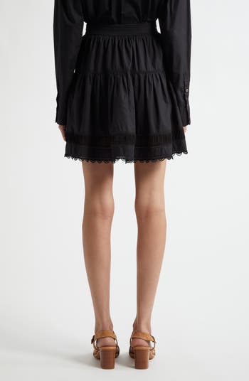 Ulla Johnson Ayla Tiered Cotton Skirt | Nordstrom
