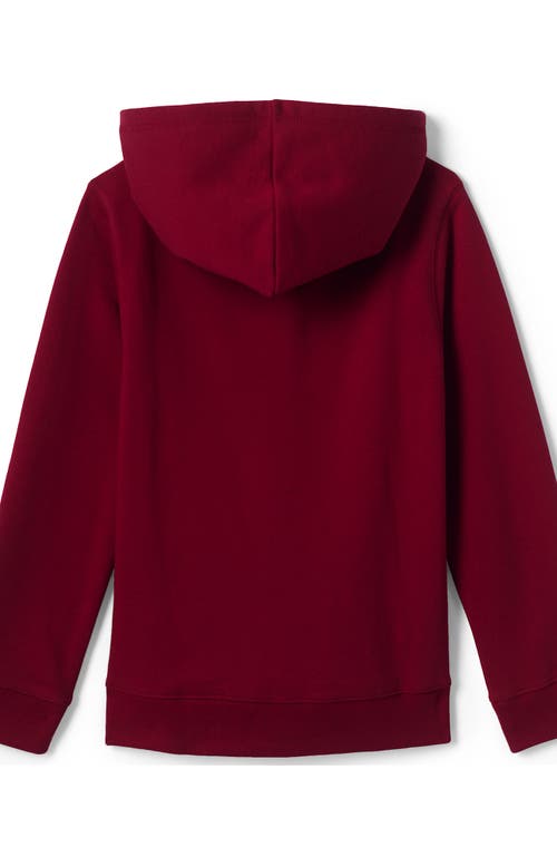 Shop Lands' End School Uniform Kids Zip Front Sweatshirt In Garnet