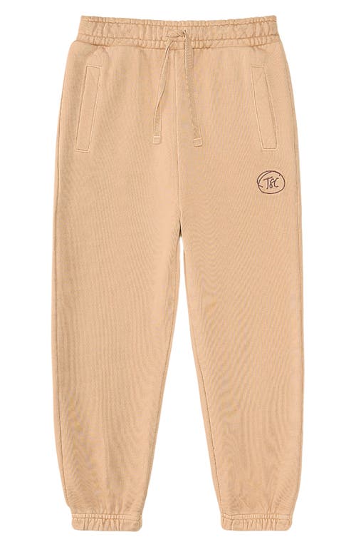 The Sunday Collective Kids' Natural Dye Everyday Joggers In Beige