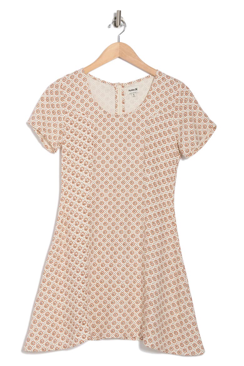 Star Flower Minidress, Alternate, color, OFF WHITE