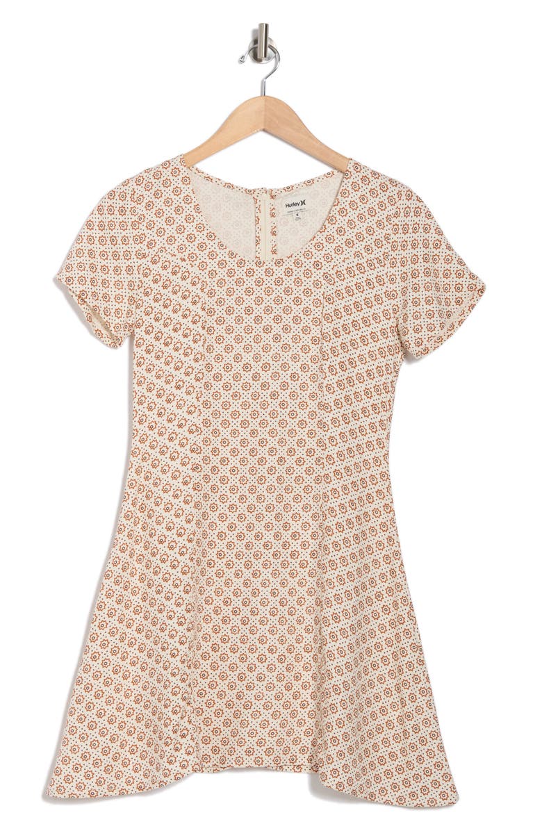 Hurley Star Flower Minidress, Alternate, color, Off White