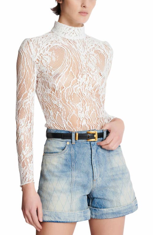 Balmain Anthem Narrow Leather Belt In Black