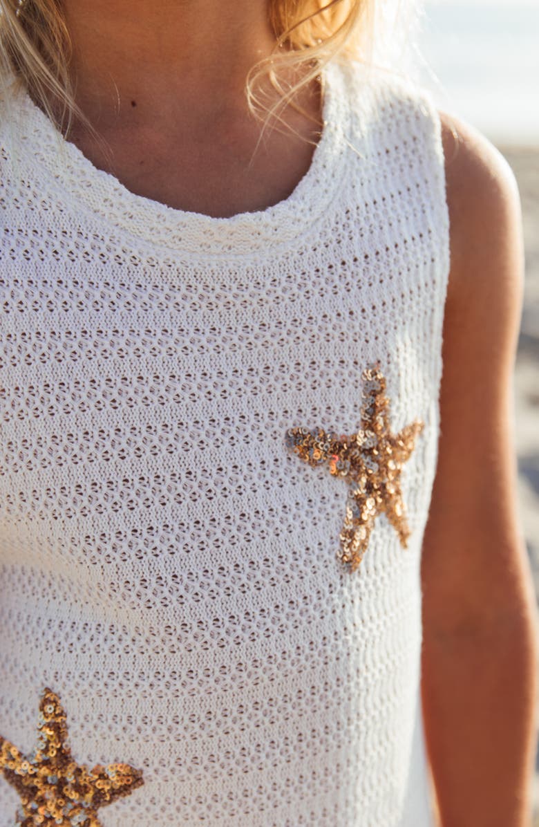 Feather 4 Arrow Kids' Island Escape Sequin Dress, Alternate, color, White