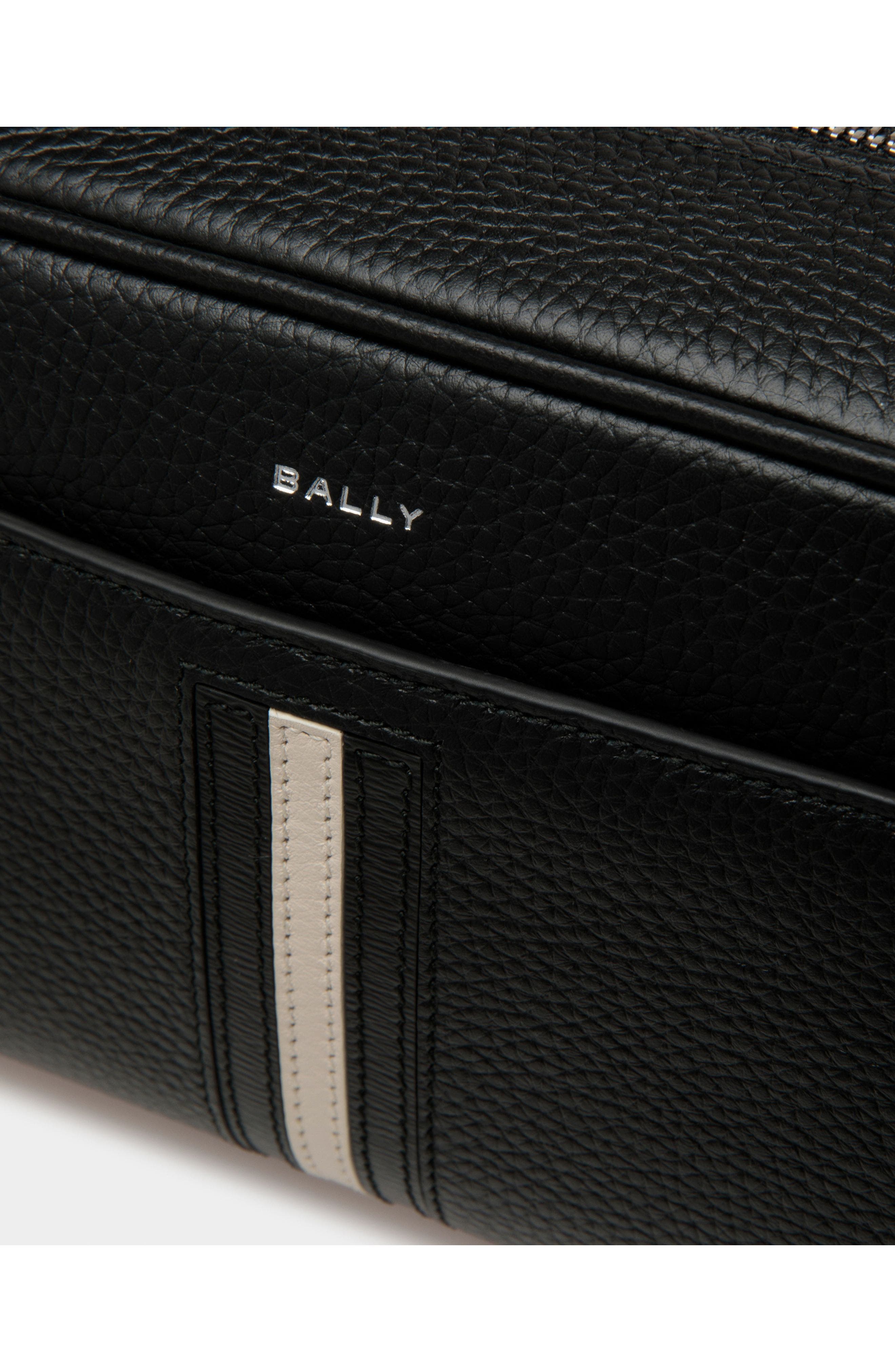 Bally Ribbon Necessaire, Alternate, color, Black