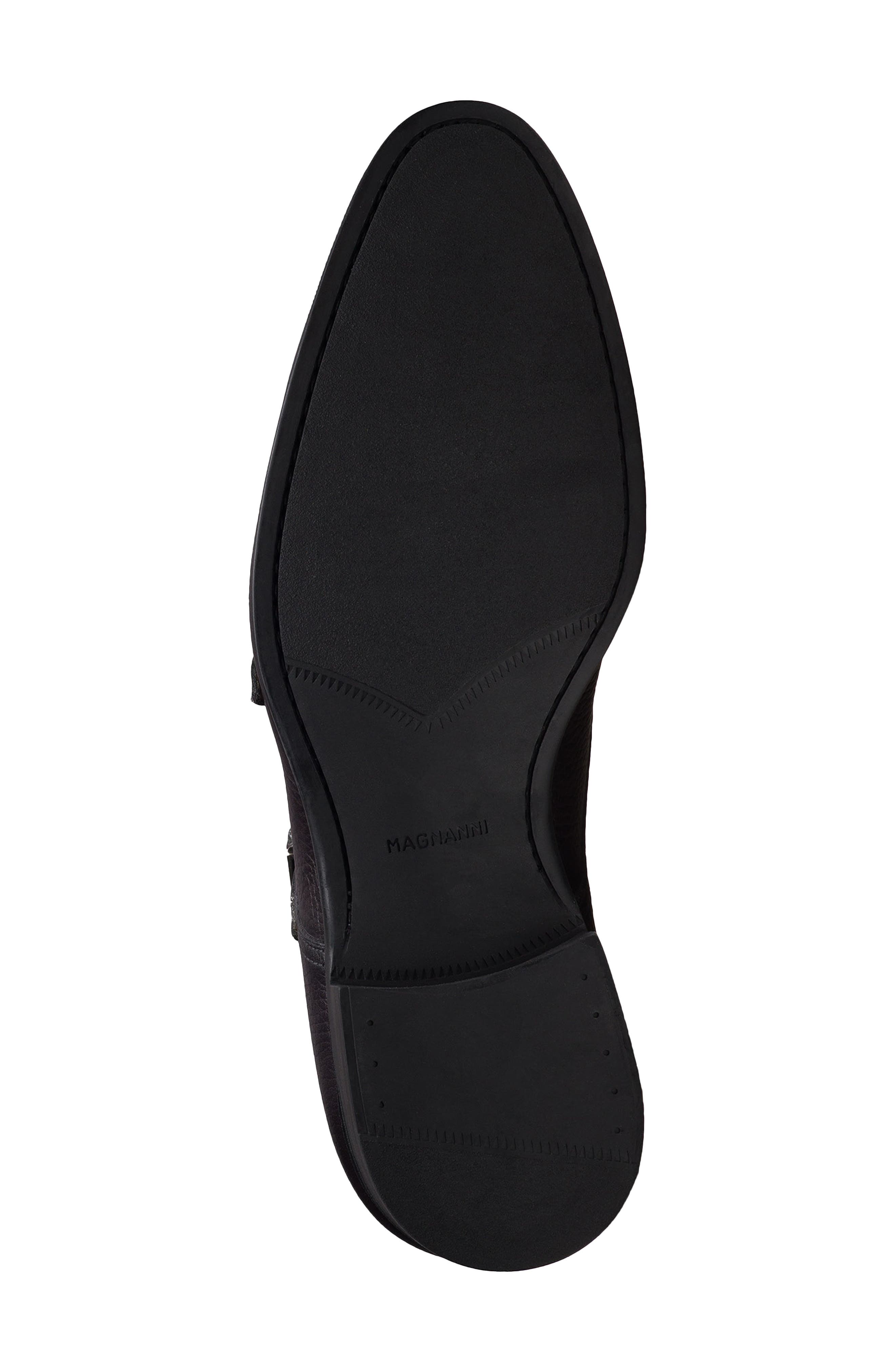 Magnanni Minorca Plain Toe Monk Shoe, Alternate, color, Grey