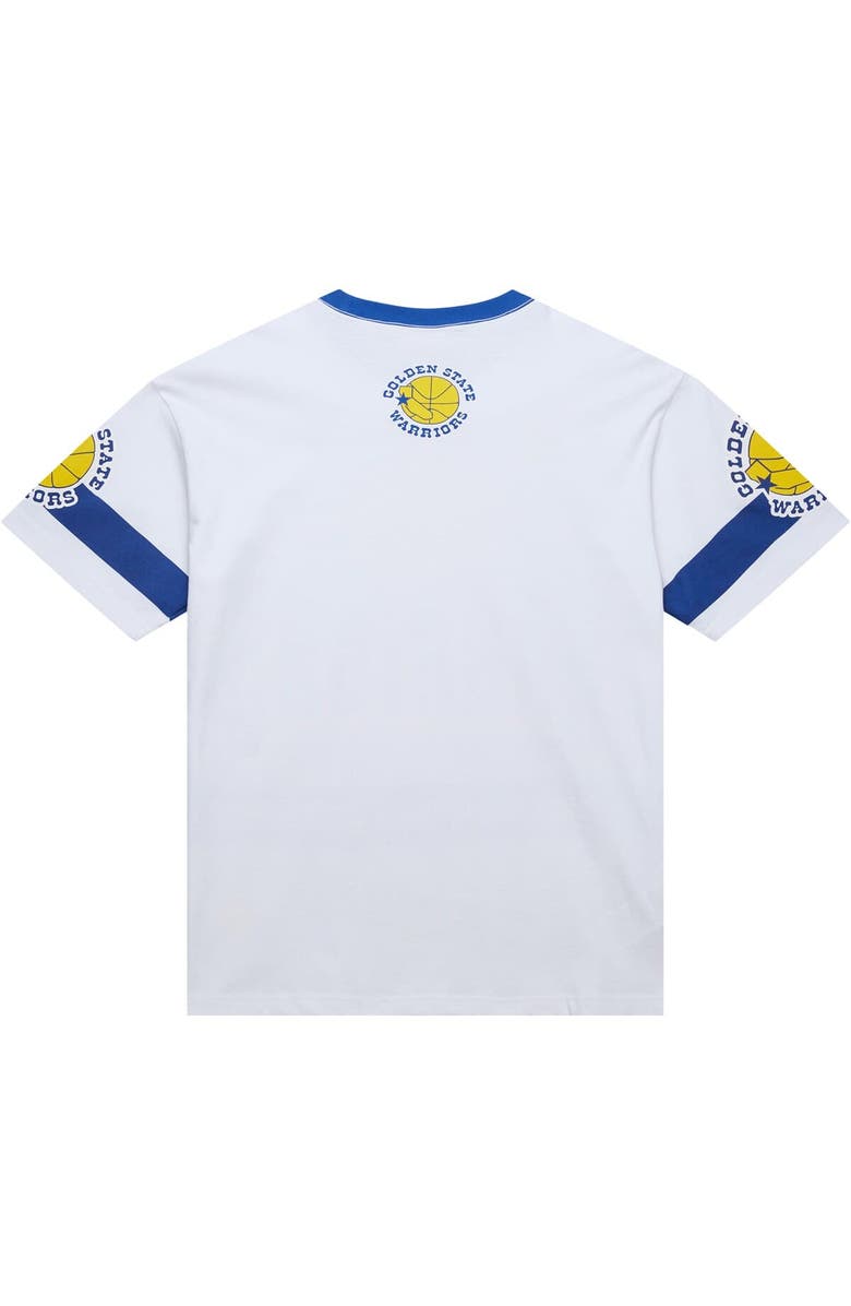 Mitchell & Ness Unisex Mitchell & Ness White Golden State Warriors Hardwood Classics Vintage Team Origins Premium T-Shirt, Alternate, color, White