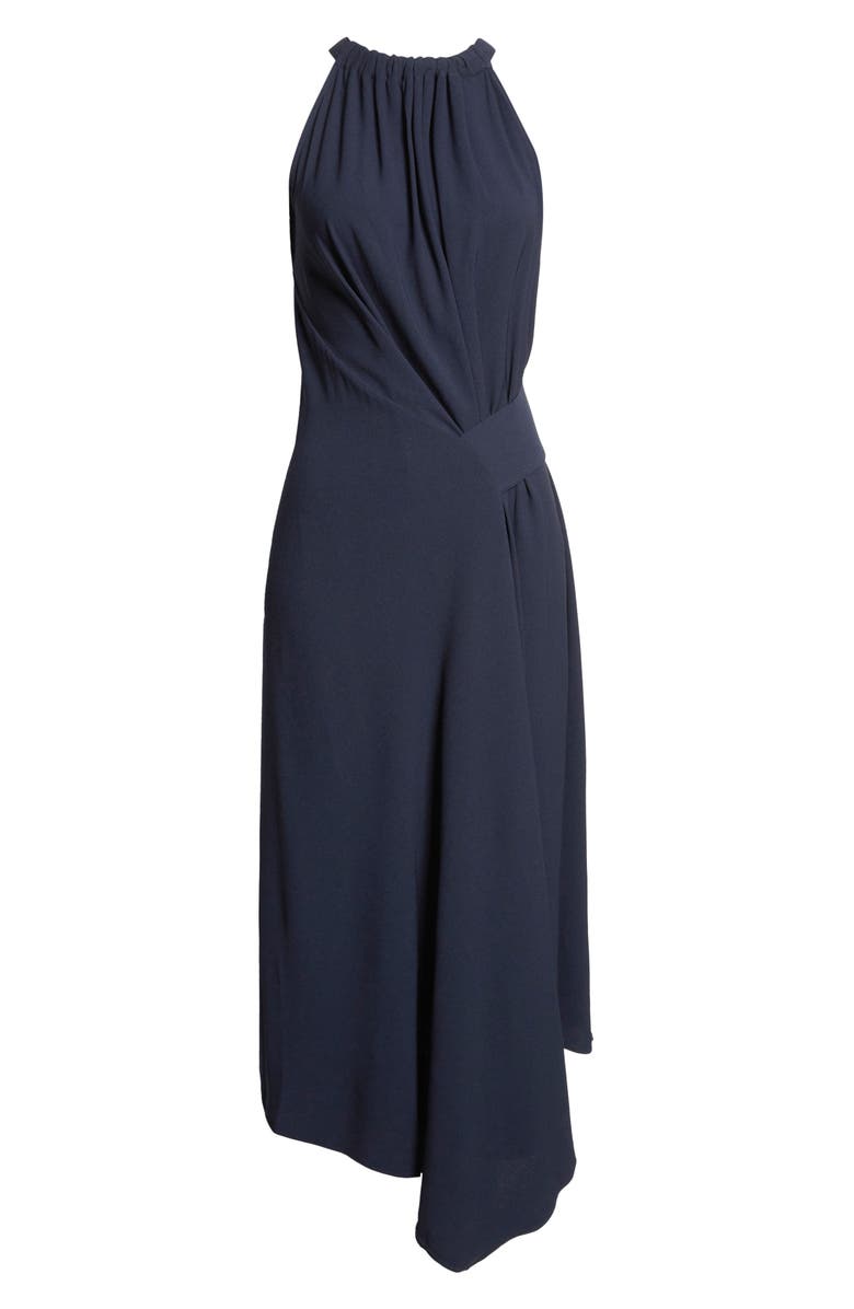 Reiss Maeve Asymmetric Sleeveless Maxi Dress, Main, color, Navy