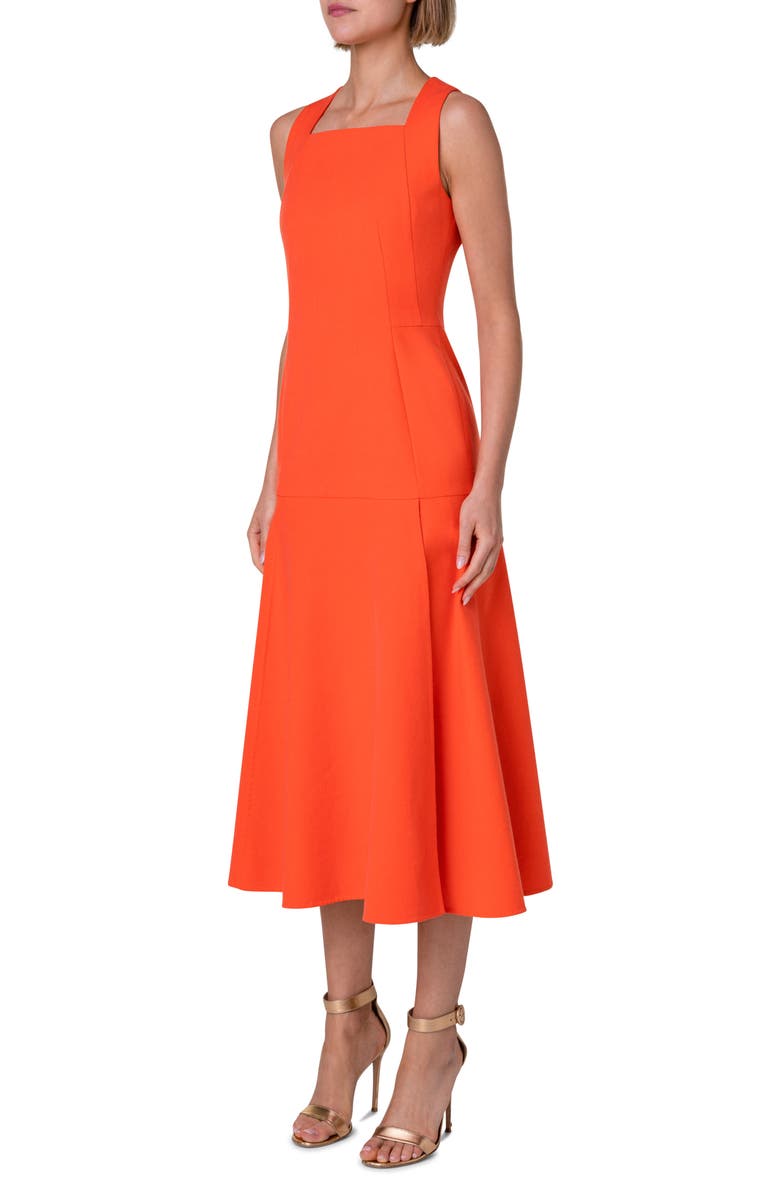 Akris Drop Waist Sleeveless A-Line Dress, Alternate, color, 