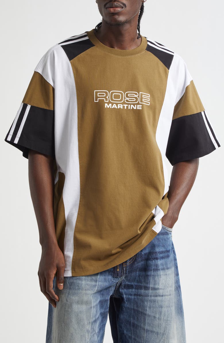 Martine Rose Oversize Panelled T-Shirt, Main, color,