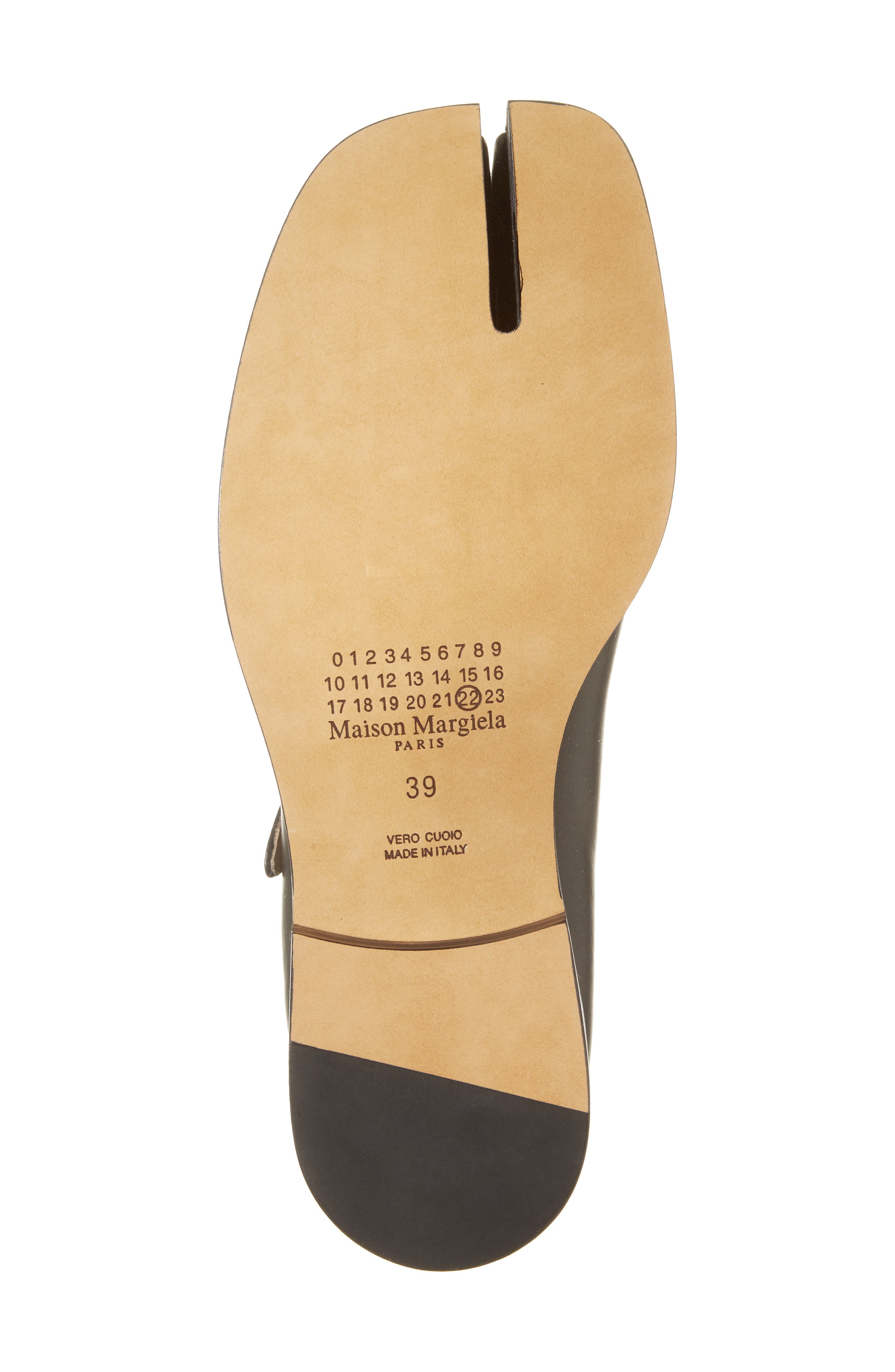 Maison Margiela Tabi Mary Jane Flat, Alternate, color, Black