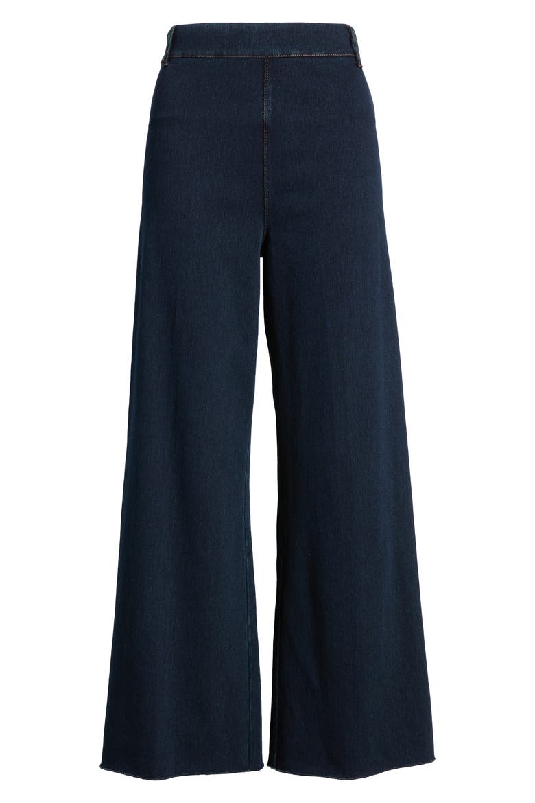 'Lyssentials Erin High Waist Ankle Wide Leg Denim Jeans, Alternate, color, INDIGO