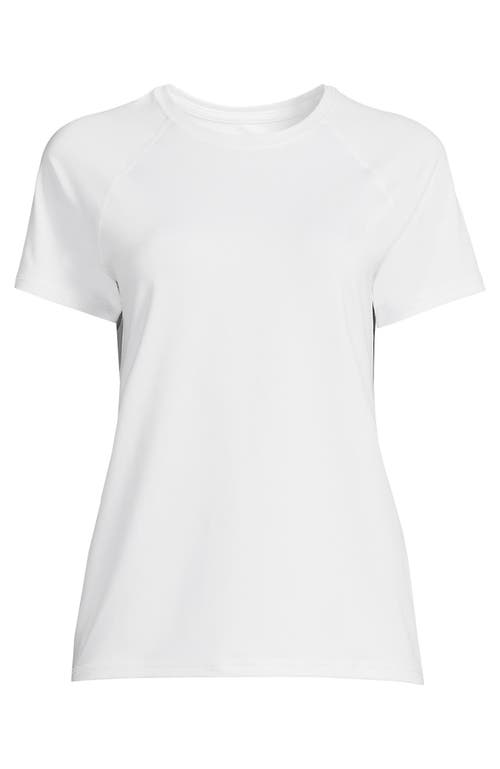 Lands' End School Uniform Short Sleeve Active Tee In White