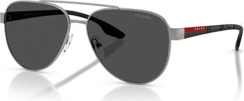 58mm Polarized Pilot Sunglasses