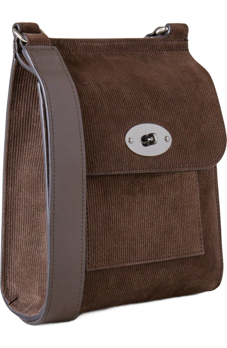 Mulberry Small Antony Crossbody Bag Corduroy Suede, Alternate, color,