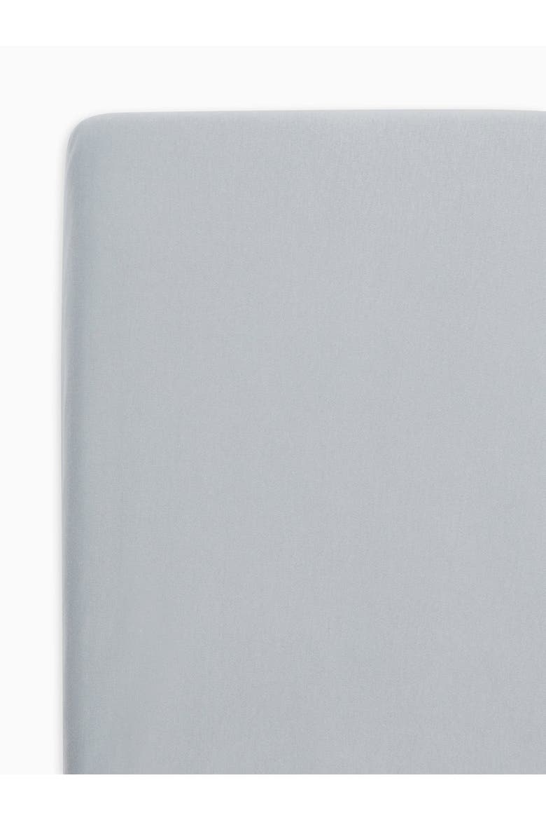 Organic Fitted Crib Sheet, Alternate, color, Mist