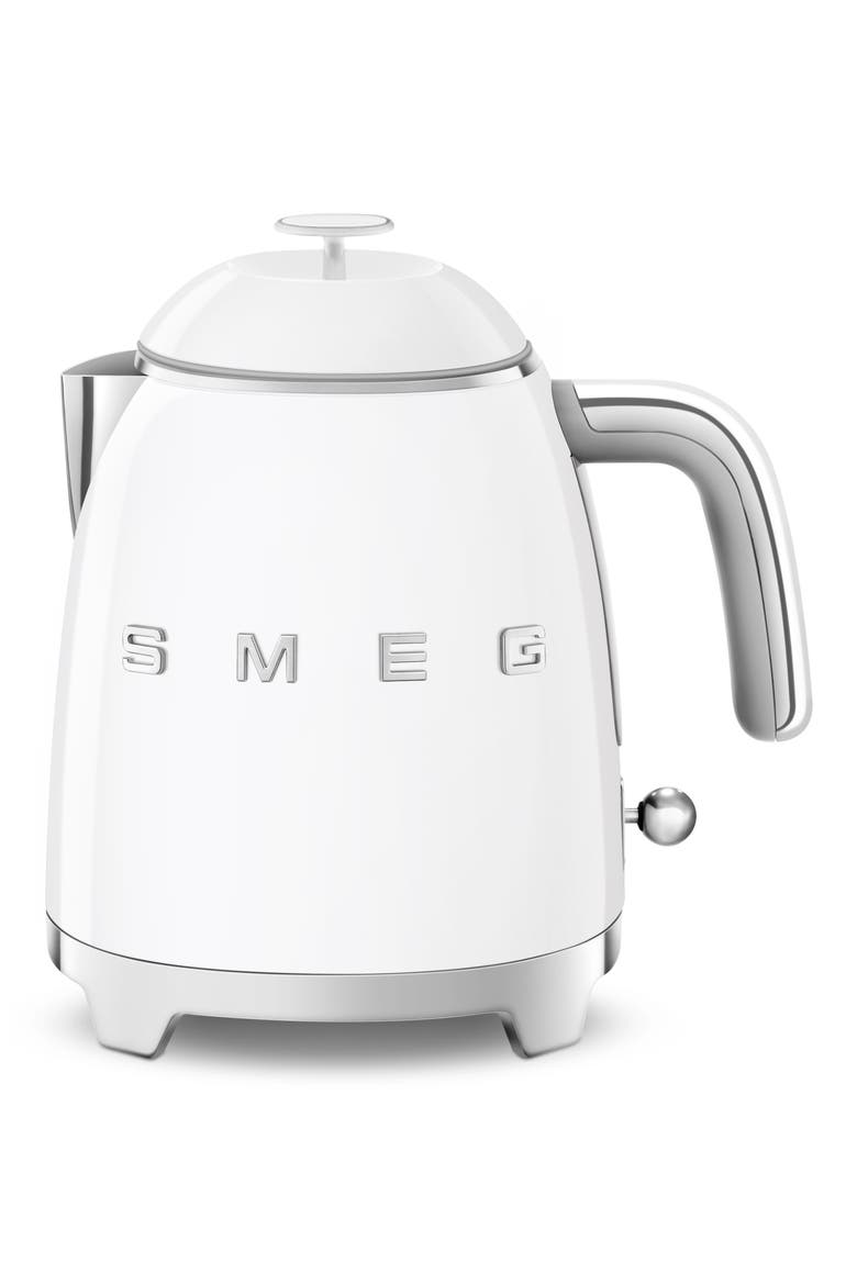 50's Retro Style Mini Electric Kettle, Main, color, WHITE