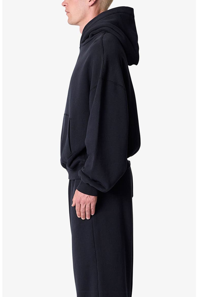 Cotton Pullover Hoodie, Alternate, color, BLACK