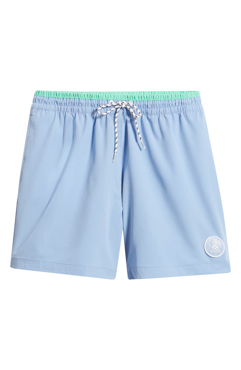 Chubbies Alpine Skies 5.5-Inch Swim Trunks, Alternate, color, Dusty Blue
