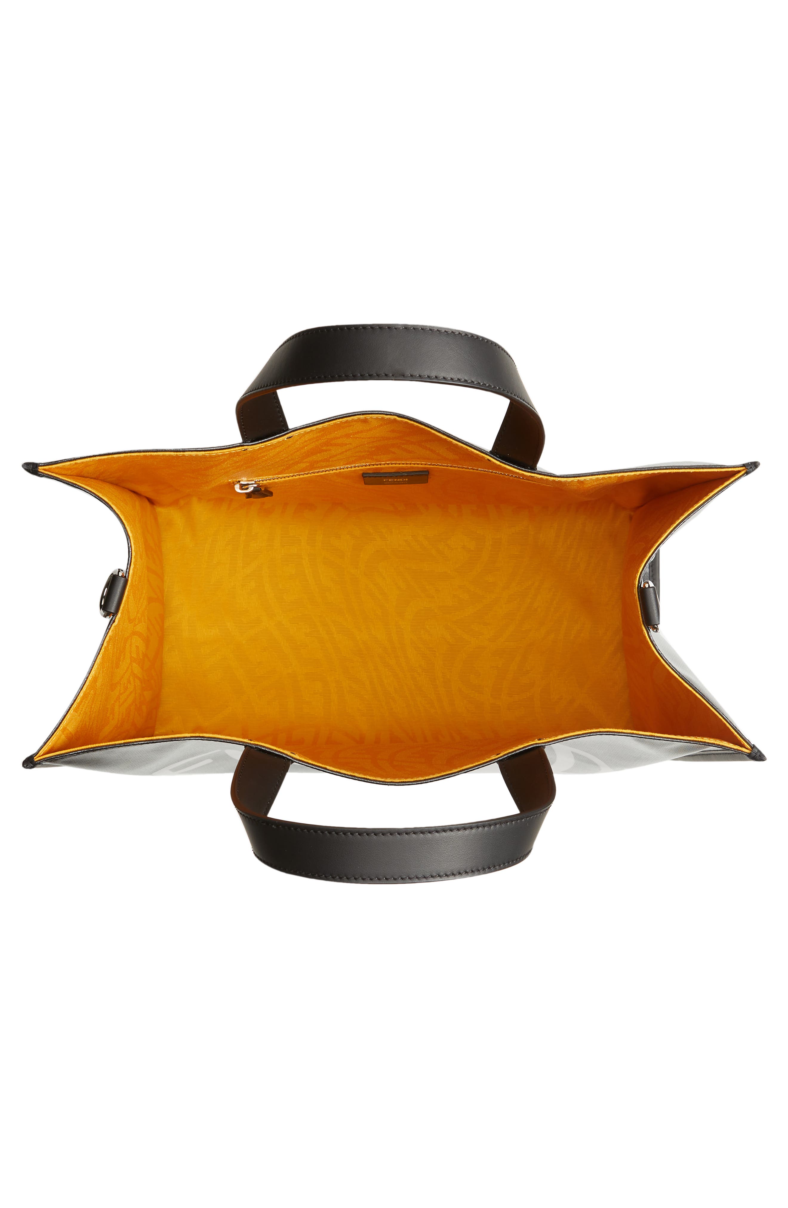 Fendi x Sarah Coleman Fisheye Logo Coated Canvas Tote, Alternate, color, 