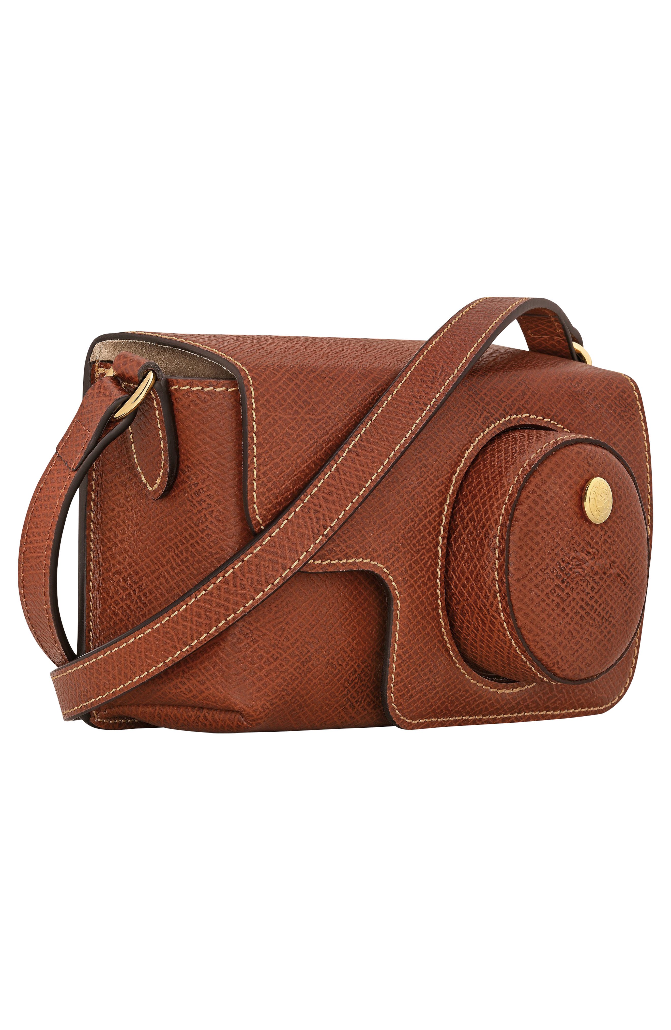 Longchamp Épure XS Camera Bag, Alternate, color, Brown