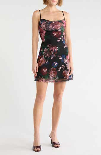 Floral Mesh Sequin Minidress