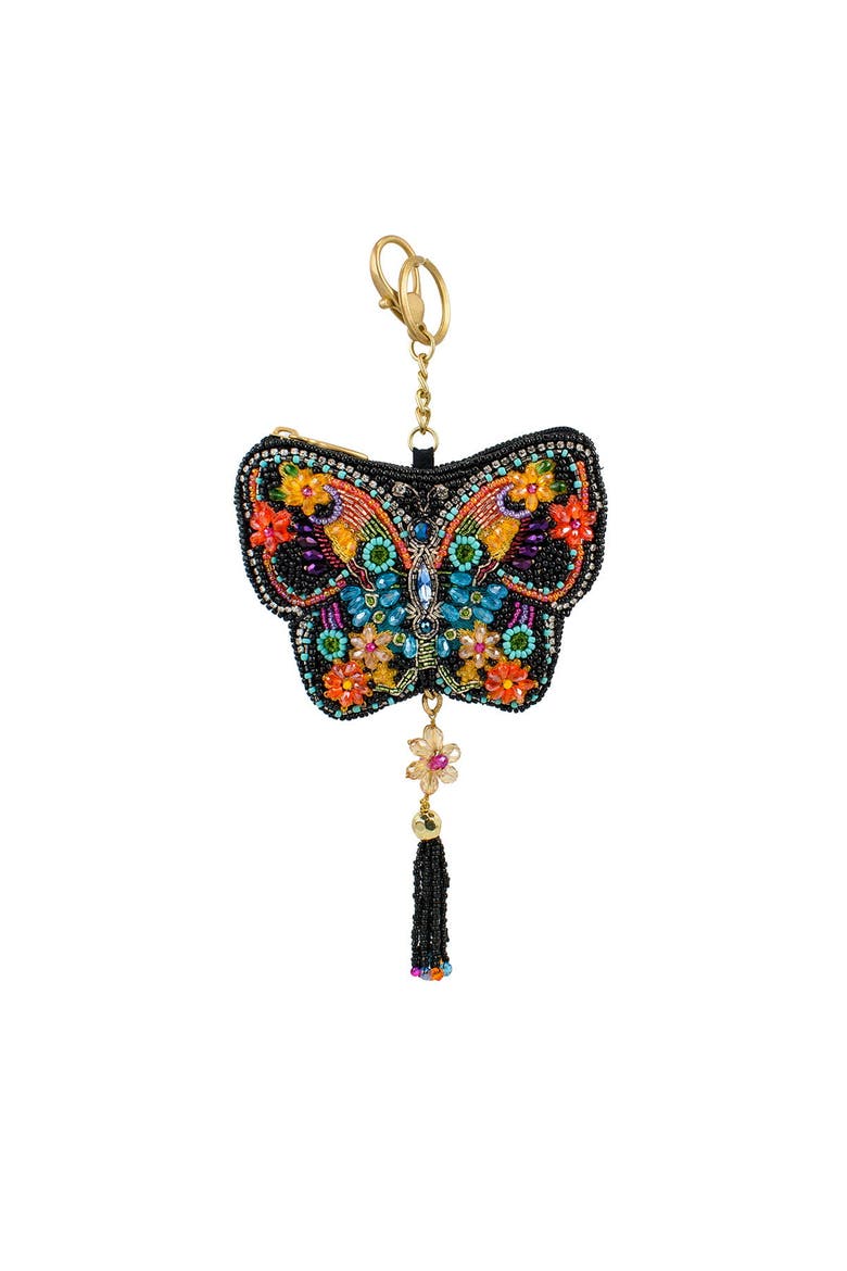 Flight of Fancy Coin Purse, Main, color, Black