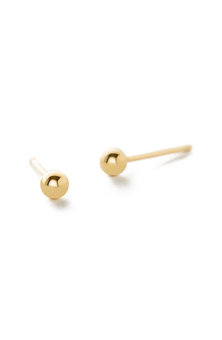 Ana Luisa Gold Stud Earrings - Gold Mini Ball Studs, Alternate, color, 