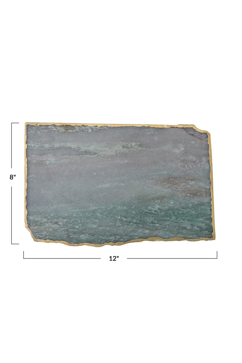 Tray with Electroplated Edge, Alternate, color, Blue