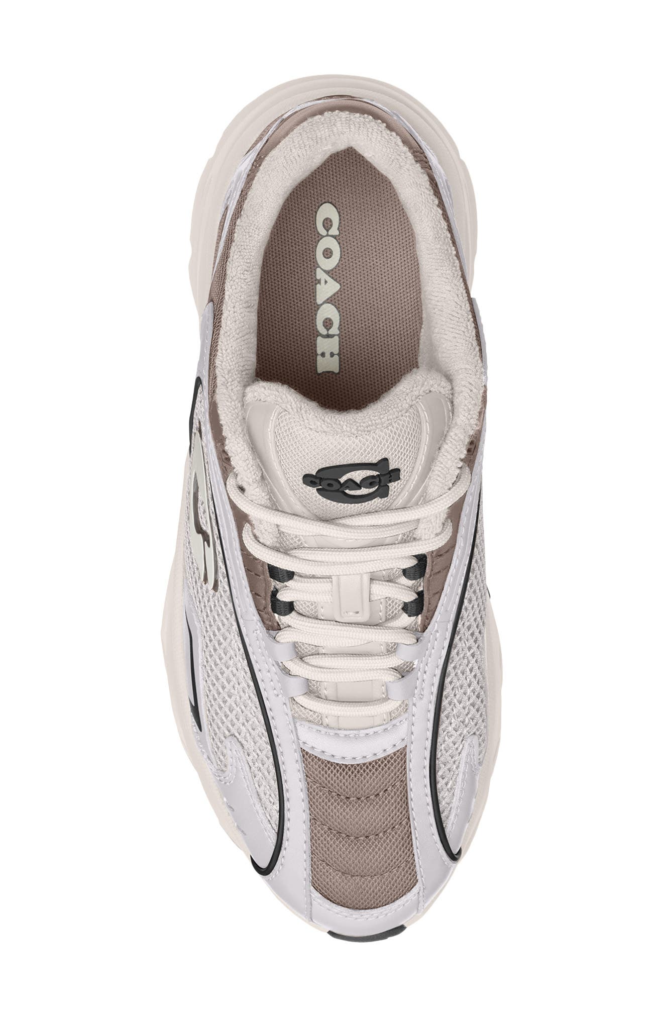 COACH Bolt Runner Sneaker, Alternate, color, Light Grey Multi
