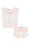 2-Piece Ruffle Trim Cherry Print Set