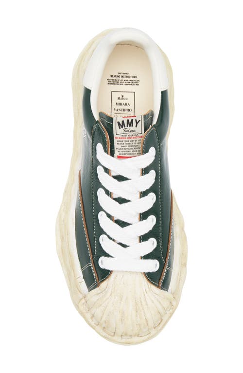 Miharayasuhiro Maison Mihara Yasuhiro Blakey Og Sole Leather Sneaker In Green