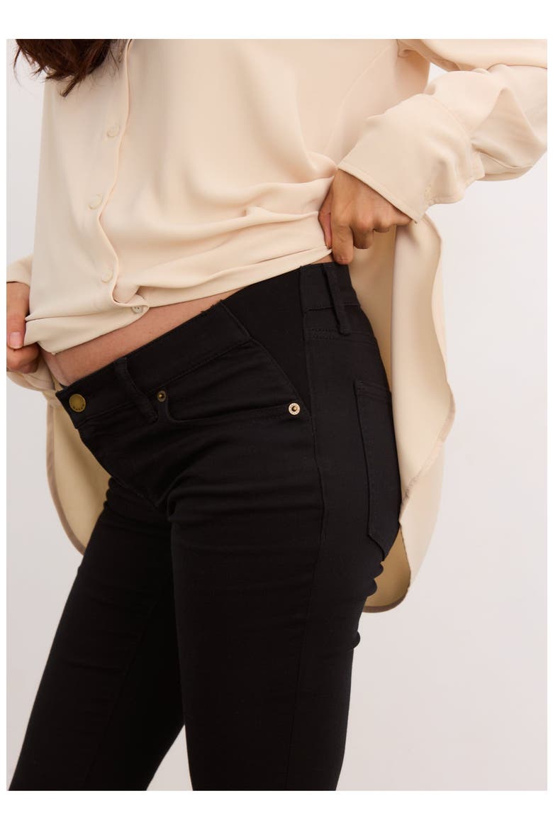 The Slim Maternity Jean, Alternate, color, Jet Black