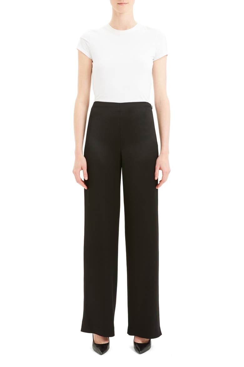 Clean Wide Leg Pants, Alternate, color, BLACK